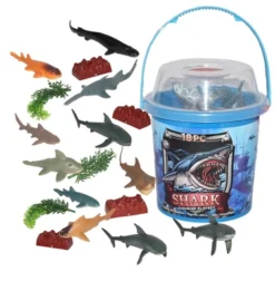 Wild Republic Bucket Shark Animal Figure, 8 Inches