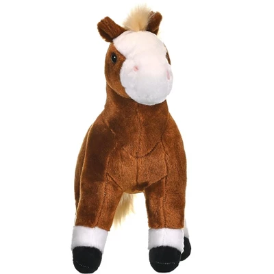 Wild Republic Cuddlekins Standing Brown Horse Stuffed Animal, 12 Inches 3 Wild Republic Cuddlekins Standing Brown Horse Stuffed Animal, 12 Inches