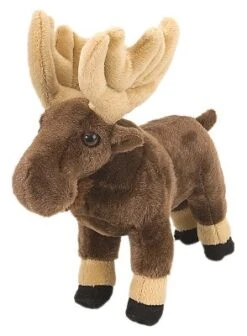 Wild Republic Cuddlekins Mini Moose Stuffed Animal, 8 Inches