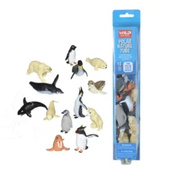Wild Republic Nature Tube Polar Animal Figure, 13 Inches