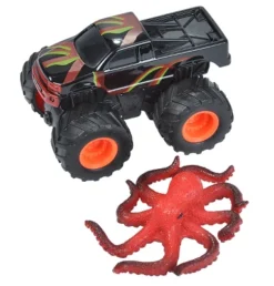 Wild Republic Adventure Mini Truck Octopus Animal Figure, 4 Inches