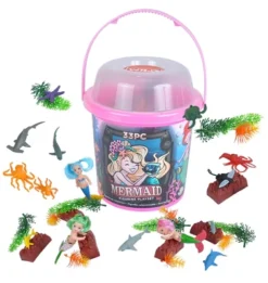 Wild Republic Bucket Mermaid Animal Figure, 8 Inches