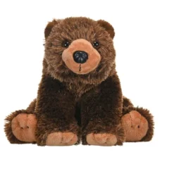 Wild Republic Cuddlekins Grizzly Bear Stuffed Animal, 12 Inches
