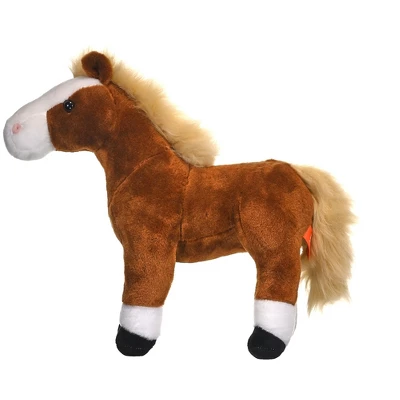 Wild Republic Cuddlekins Standing Brown Horse Stuffed Animal, 12 Inches 4 Wild Republic Cuddlekins Standing Brown Horse Stuffed Animal, 12 Inches - Image 2