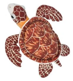 Wild Republic Cuddlekins Mini Hawksbill Sea Turtle Stuffed Animal, 8 Inches