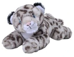 Wild Republic Ecokins Mini Snow Leopard Stuffed Animal, 8 Inches
