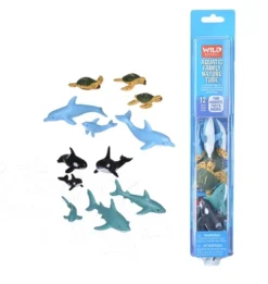 Wild Republic Nature Tube Ocean Family Animal Figure, 13 Inches