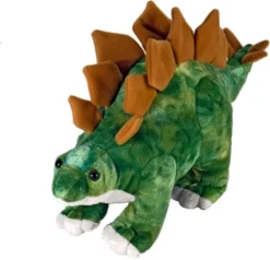 Wild Republic Dinosauria Mini Stegosaurus Stuffed Animal, 10 Inches
