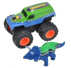 Wild Republic Adventure Mini Truck Triceratops Animal Figure, 4 Inches