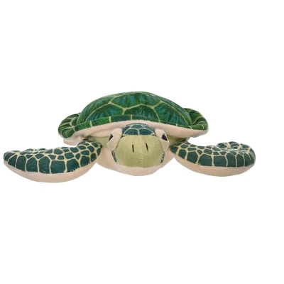 Wild Republic Cuddlekins Mini Green Sea Turtle Stuffed Animal, 8 Inches 3 Wild Republic Cuddlekins Mini Green Sea Turtle Stuffed Animal, 8 Inches